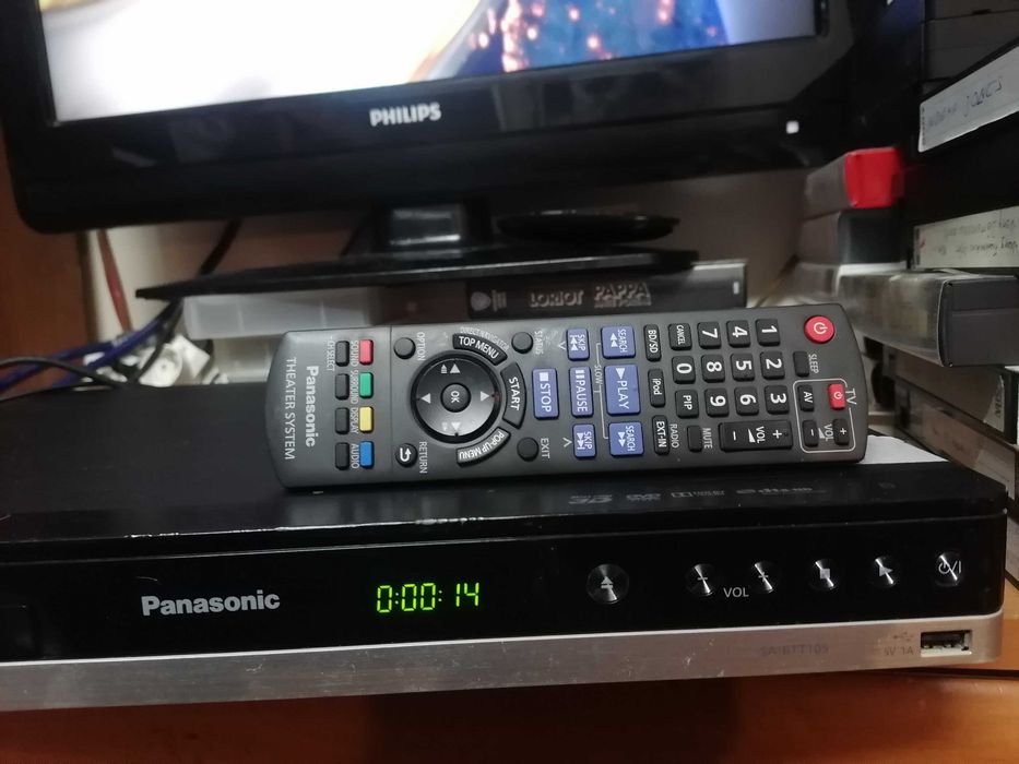Odtwarzacz Blu-ray Panasonic SA-BTT105 amplituner  pilot HDMI/USB
