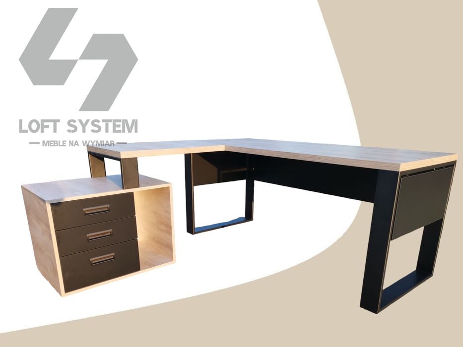 Biurko loft ma wymiar