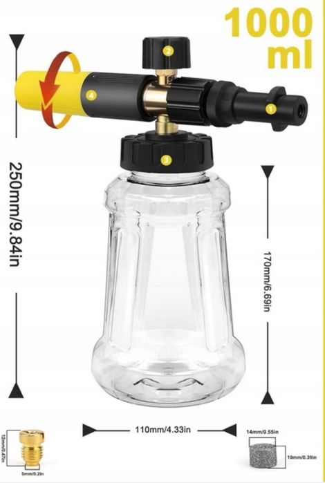 Pianownica Lanca Pianowa do Karcher K2 K3 K4 K5 K6 K7 pełna regulacja,