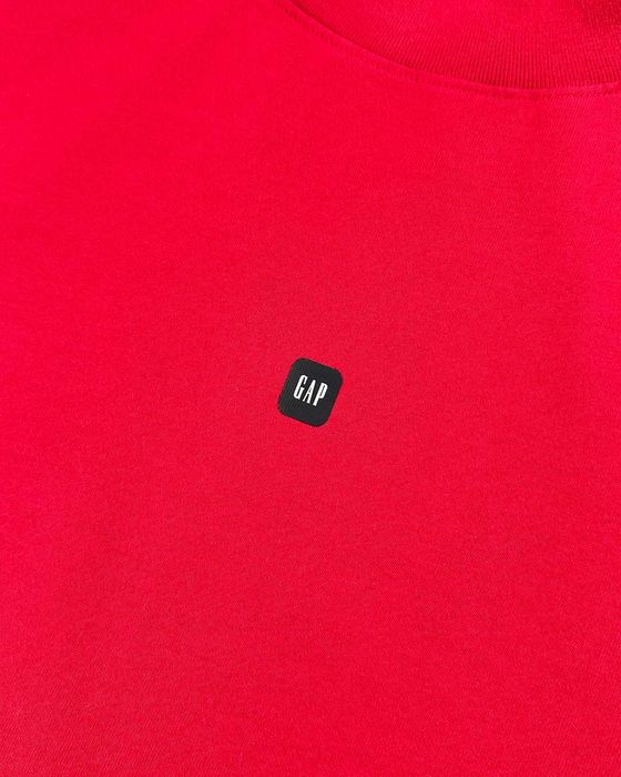 Футболка Yeezy Gap Engineered by Balenciaga Logo 3/4 Sleeve Tee Red
