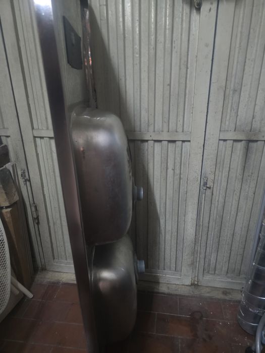 Lava loiça com duas cubas em inox