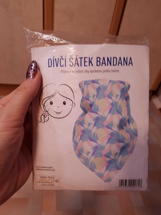 Бандана яркая разноцветная для девочки