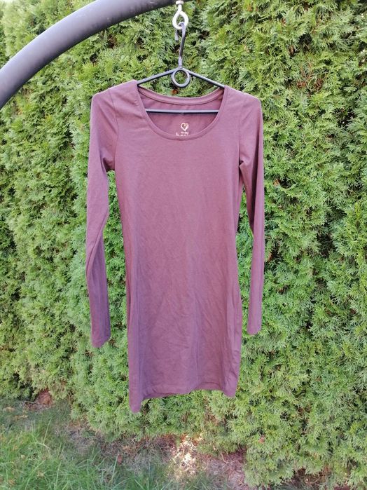 bluzka tunika 38 M 40 L brązowa bluzeczka
