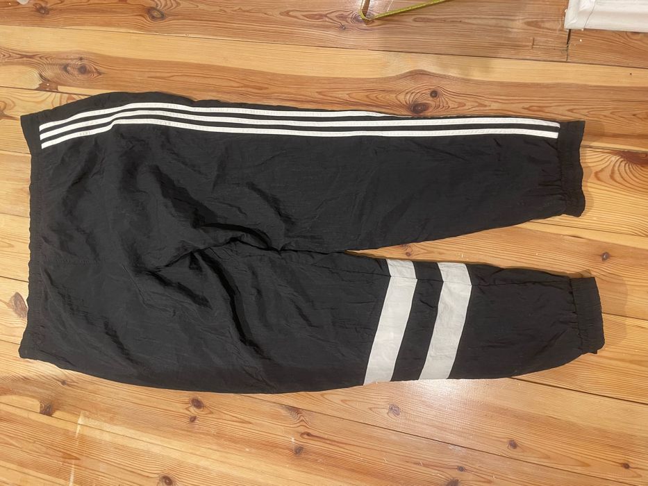Spodnie dresowe Adidas lata 90-te kresz ortalion oldschool XL męskie