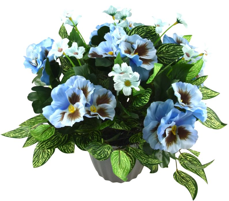 Stroik dekoracja na pomnik kwiaty sztuczne kwiatki wiosenne  SM73