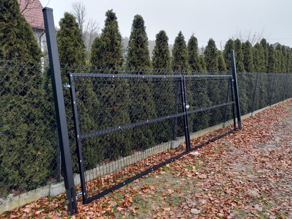 Brama 5M OD RĘKI 2x2,5m H 162  Grafit 7016 Kompletna