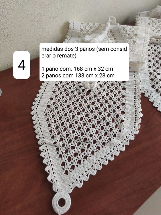 Bem elaborados Panos em renda croché