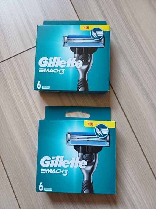Dwie paczki nożyków Gillette mach3