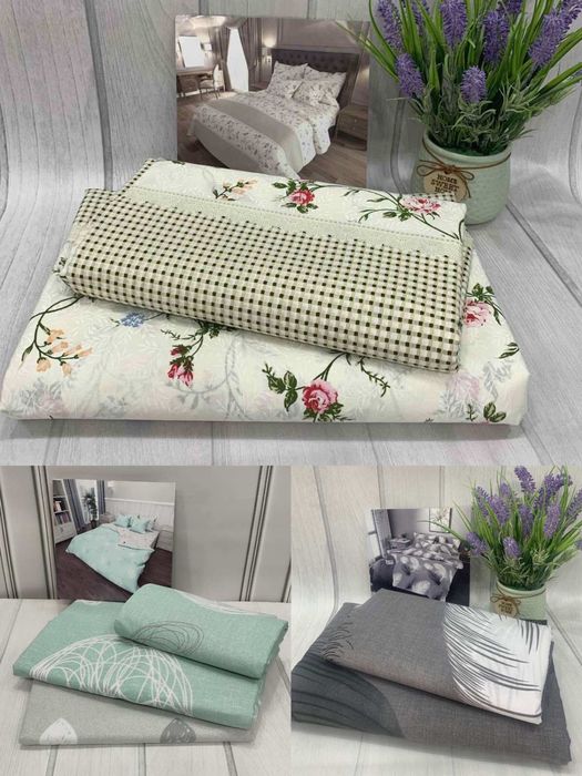 Комплект  постельного белья  бязь хлопок 100% Евро размер