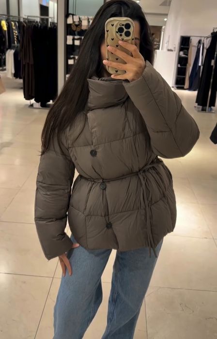 Пуховик Zara пух/перо