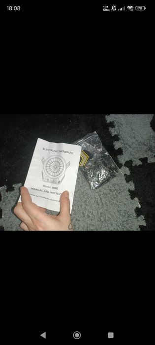 Gra dart, jak nowa , tarcza baterie lub prąd, lotki, instrukcja