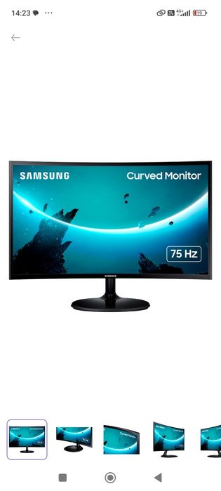 Продам изогнутый  монитор Samsung 27 диагональ