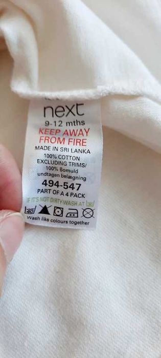 BEZ WAD Bluzka z długim rękawem Next 9-12miesiecy 74-80 cm#573