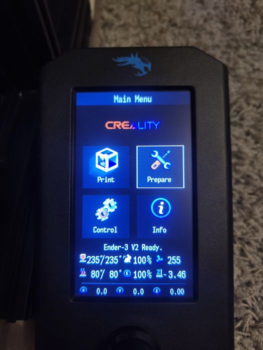 Drukarka 3d  ender 3 v2 (automatyczne poziomowanie)