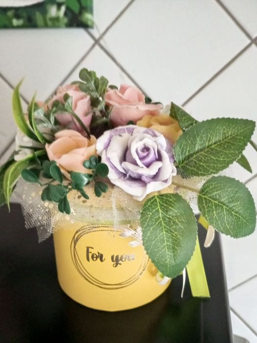 Цветочный букет из мыла