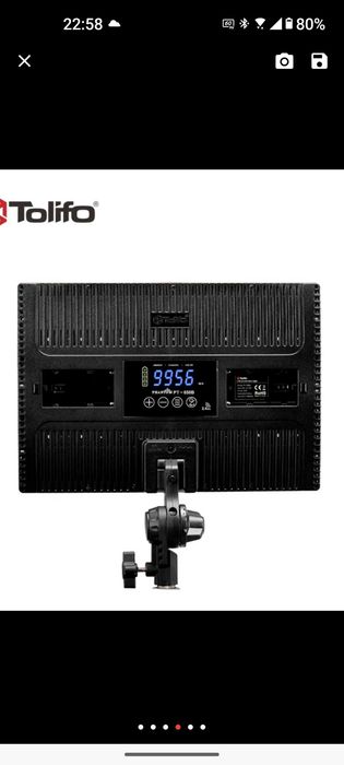 Lampa LED foto video Tolifo PT-650B