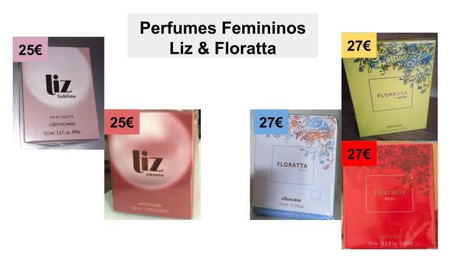 Perfumes Liz & Floratta com desconto