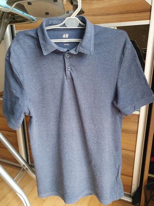 Bawełniana koszulka polo XS męska H&M