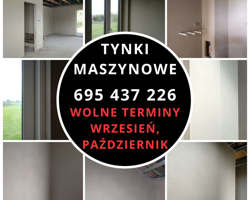 Tynki maszynowe Dąbrowa Tarnowska, Lisia Góra, Tarnów i okolice