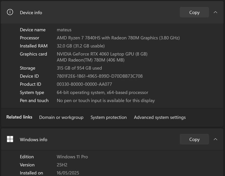 Portátil Lenovo Legion Slim 5 (32GB RAM, Ryzen 7, RTX 4060, OLED)