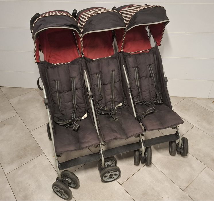 Wózek trojaczy spacerówka