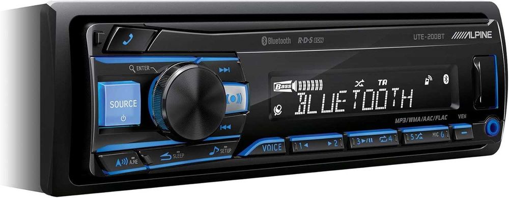 Radio Samochodowe ALPINE UTE-200BT 1 DIN FM USB AUX Bluetooth