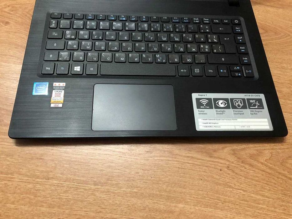 Ноутбук Acer Aspire 1 A114-31 (14"/32 Гб/ОЗП 4 Гб/Celeron N3450/4К)