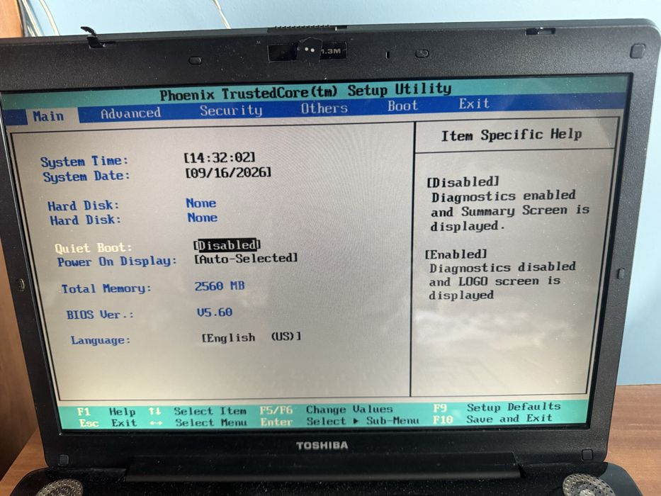Laptop Toshiba Satellite A200-1N7