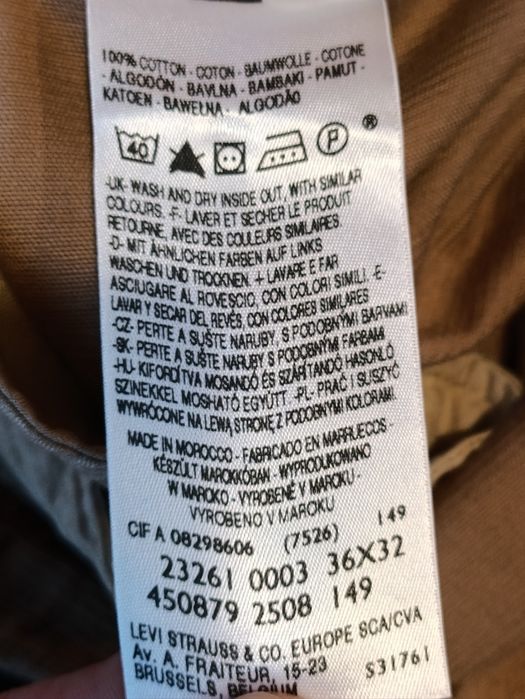 Джинсы Dockers 36/32 вельветовые