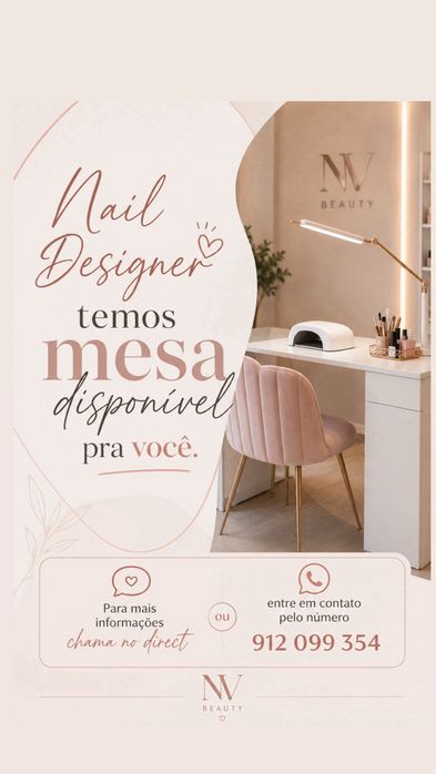 Mesa Manicure / Nail Designer / Hub de beleza