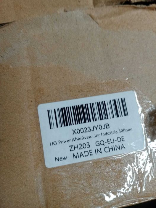 Extrator Industrial HG FAN 12" (300mm)  C/ Interruptor ON/OFF e Grelha