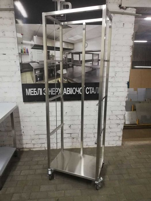 Меблі з нержавійки стіл мийка стелаж полиця сушка витяжка