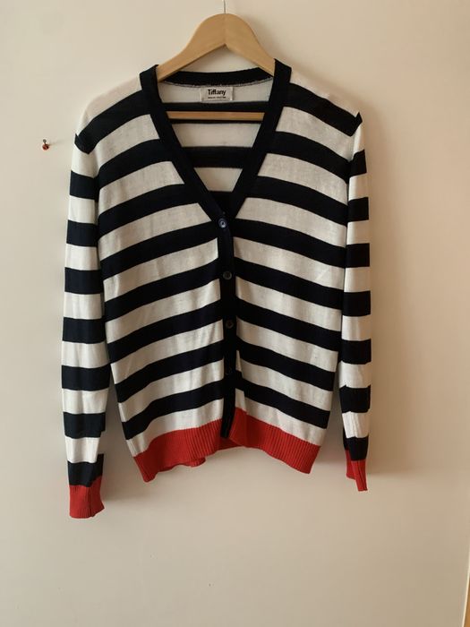 Casaco de malha de riscas Tiffany