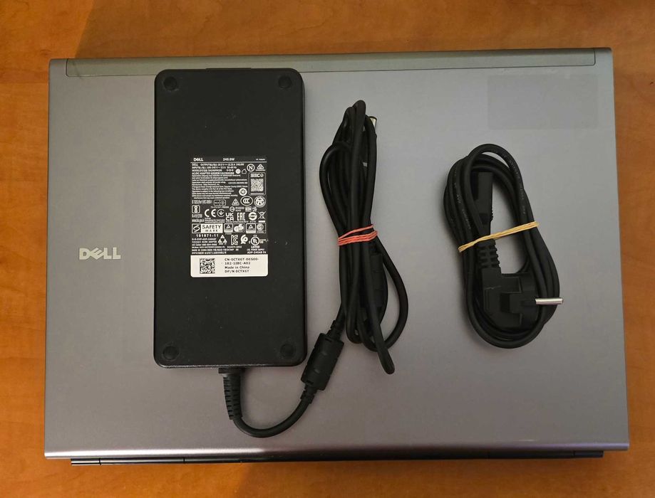 Dell Precision M6500/i7/17,3/16gb/256gb msata-1tb/Nvidia 1gb/ Zasilacz