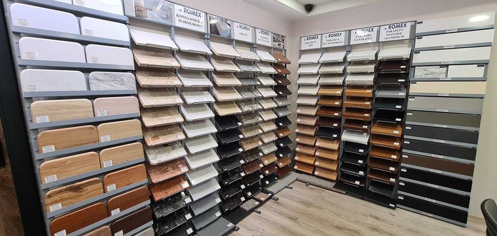 Parapet na wymiar Warszawa konglomerat marmurowy Silver Grey - W 2 DNI