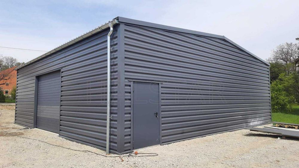 10x20x5m, Hala Stalowa Magazyn, Płyta Warstwowa PIR +Transport HALSTAR