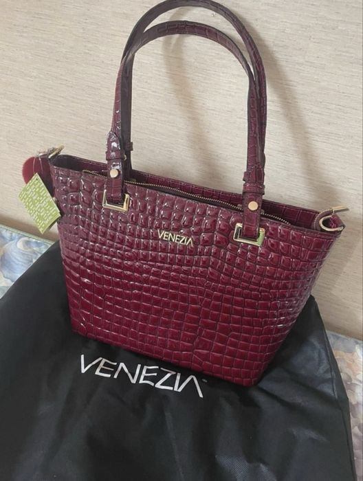Torba bordowa Venezia