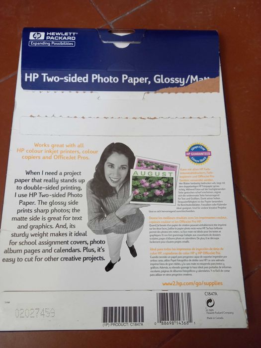 Papel fotográfico HP