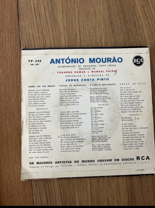 Vinis António Mourão Fadista