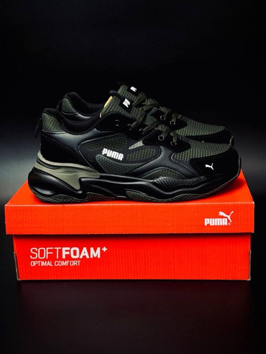 New ‼️Мужские кроссовки puma Black Green Army хит продаж красовки пума