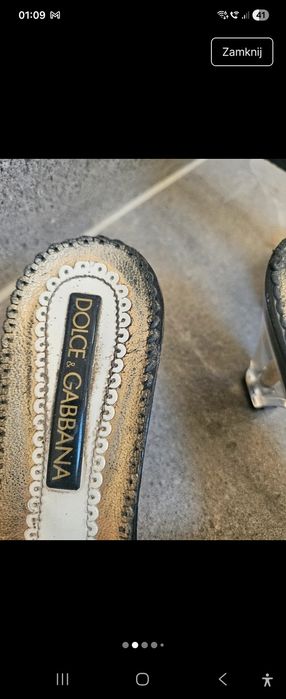 Klapki Dolce Gabbana.
