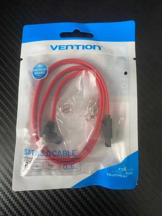 Кабель SATA 3.0 - SATA 3.0/ SATA III 7-контактний (0.5м, 6 Гбіт/). Red