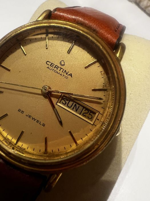Zegarek Certina automatic vintage pozlacany