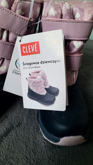 Buty śniegowce zimowe dziewczęce 32