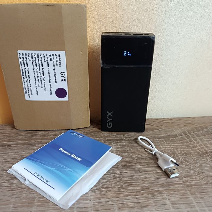 Павербанк 20000mAh 22.5W Новый Power Bank GYX SP04 Быстрая зарядка US