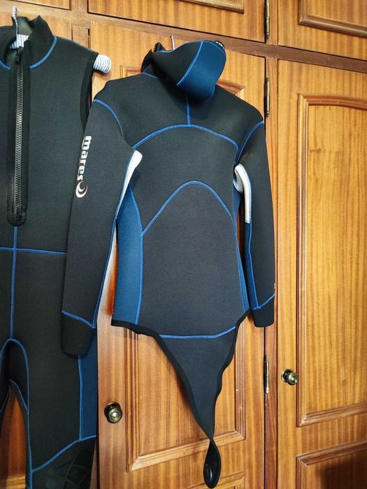 Fato de Neoprene Completo Mares 5mm – Duas Peças – Excelente Estado