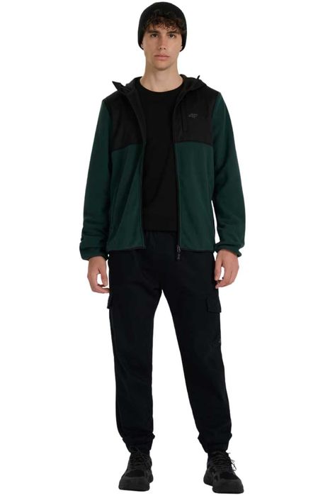 Polar bluza z kapturem regular męski ciepły 4F: różne rozmiary