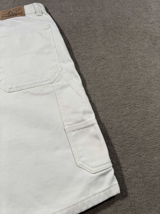 Spodenki Jeans West 32 Baggy Fit Białe Szerokie Bagi