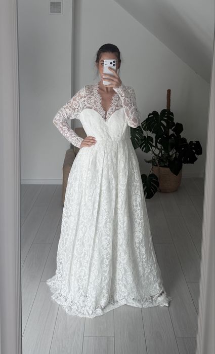 Suknia slubna 4xl asos kororonkowa litera a