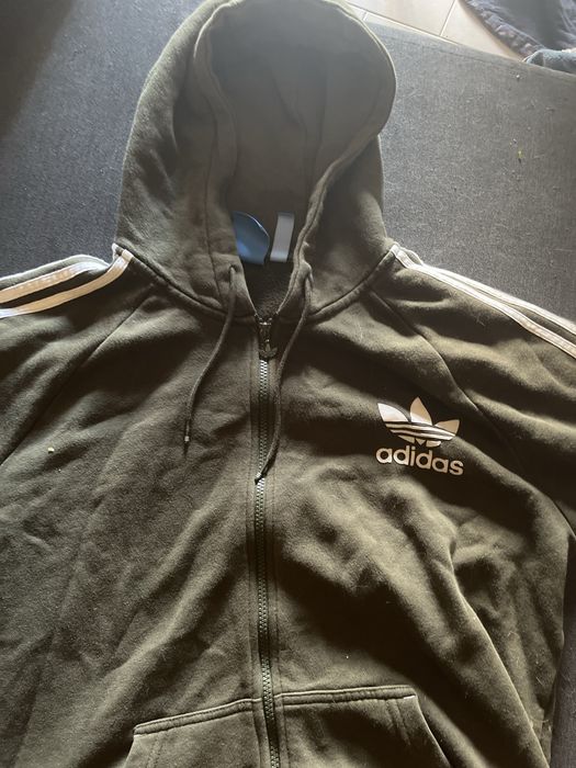 casaco adidas vintage castanho tamanho L